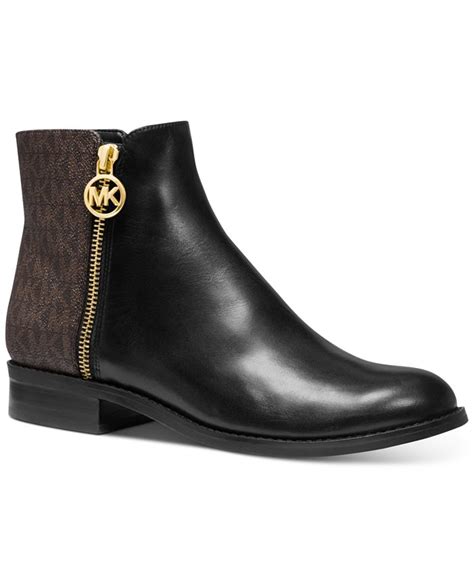 Michael Kors Leather Lainey Flat Booties 